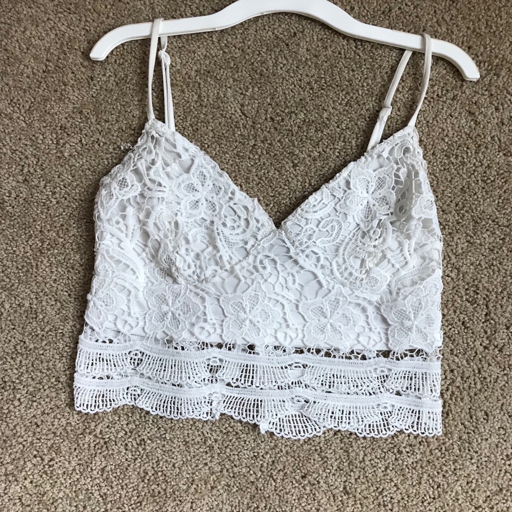 Lace crop top